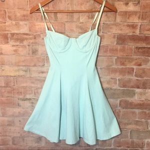 Fit & Flare Mint Green Dress